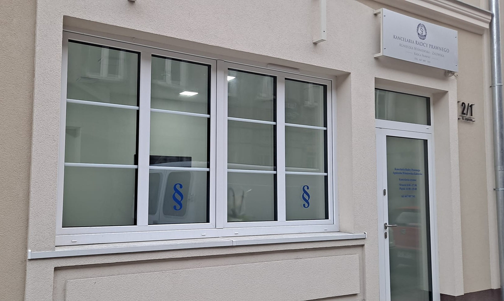 Zdjęcie na okładce dla Kancelaria Radcy Prawnego Agnieszka Wiśniewska - Zalewska